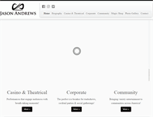 Tablet Screenshot of jasonandrewsmagic.com